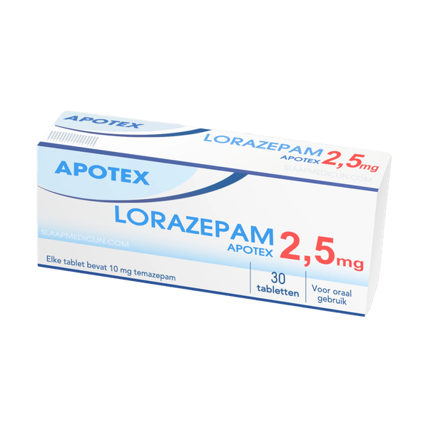 Doosje Lorazepam 2.5 mg van Apotex